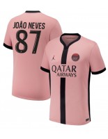 Paris Saint-Germain Joao Neves #87 Tredjedrakt 2024-25 Korte ermer